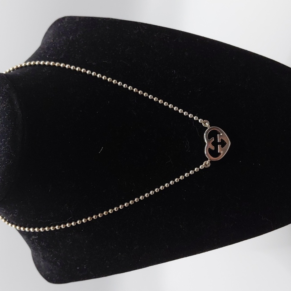 Gucci Interlocking G's Italian Luxury Necklace 925 Sterling Silver - Picture 1 of 3